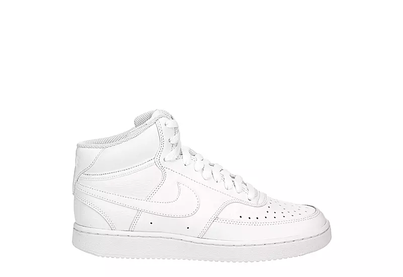 Nike Womens Court Vision Mid Sneaker - White 4 Nike Womens Court Vision Mid Sneaker - White - Image 2