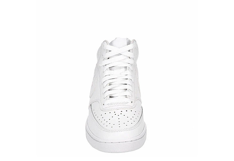 Nike Womens Court Vision Mid Sneaker - White 5 Nike Womens Court Vision Mid Sneaker - White - Image 3