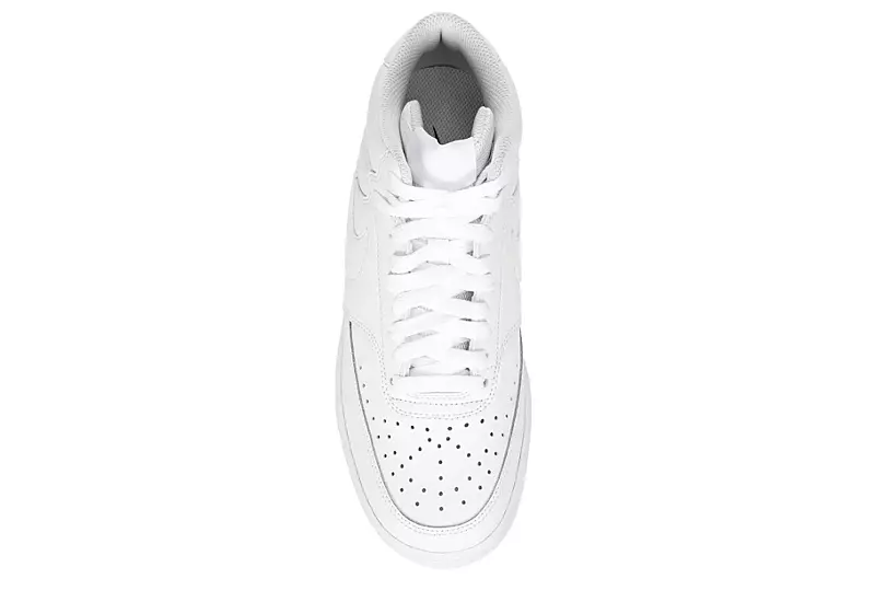 Nike Womens Court Vision Mid Sneaker - White 8 Nike Womens Court Vision Mid Sneaker - White - Image 6