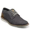 Nunn Bush Mens Barklay Canvas Oxford - Dark Grey -Shoe Sales Store US 01 500464 00