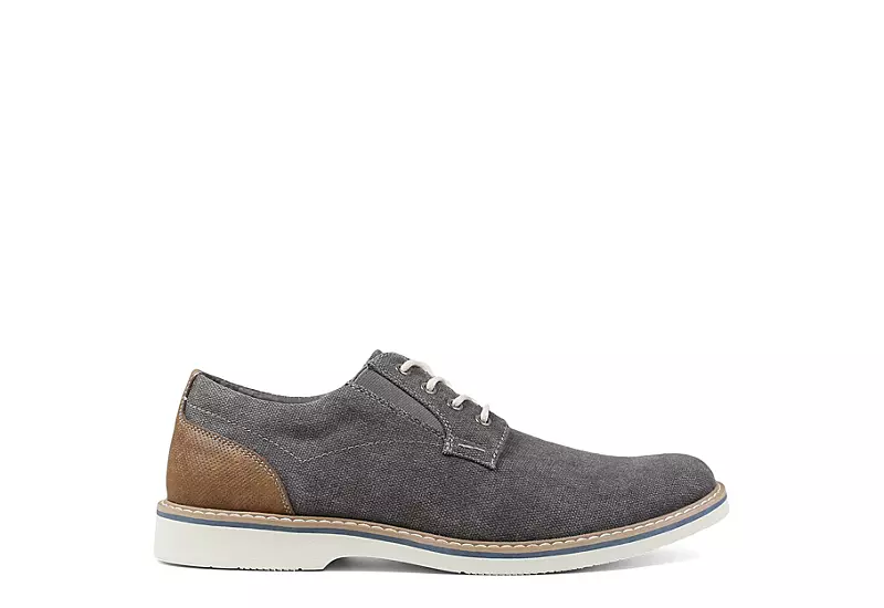 Nunn Bush Mens Barklay Canvas Oxford - Dark Grey 4 Nunn Bush Mens Barklay Canvas Oxford - Dark Grey - Image 2