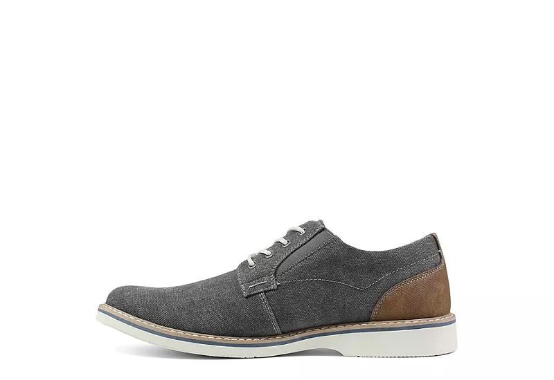 Nunn Bush Mens Barklay Canvas Oxford - Dark Grey 6 Nunn Bush Mens Barklay Canvas Oxford - Dark Grey - Image 4