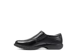 Nunn Bush Mens Bleeker Street Bike Toe Slip On Oxford - Black -Shoe Sales Store US 01 500487 03
