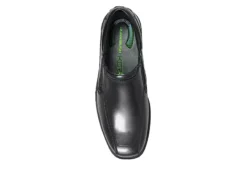 Nunn Bush Mens Bleeker Street Bike Toe Slip On Oxford - Black -Shoe Sales Store US 01 500487 05