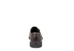 Nunn Bush Mens Bleeker Street Bike Toe Slip On Oxford - Brown -Shoe Sales Store US 01 500488 04