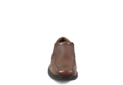 Nunn Bush Mens Bleeker Street Bike Toe Slip On Oxford - Cognac -Shoe Sales Store US 01 500489 02