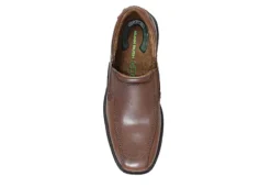 Nunn Bush Mens Bleeker Street Bike Toe Slip On Oxford - Cognac -Shoe Sales Store US 01 500489 05
