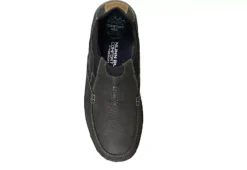 Nunn Bush Mens Quest Moc Toe Slip On Oxford - Dark Grey -Shoe Sales Store US 01 500697 05
