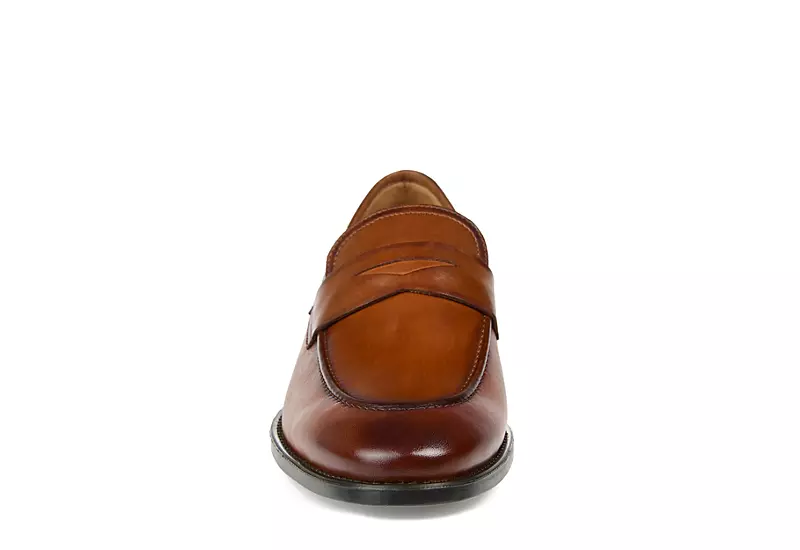 Thomas & Vine Mens Bishop Penny Loafer Oxford - Cognac 5 Thomas & Vine Mens Bishop Penny Loafer Oxford - Cognac - Image 3