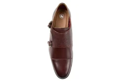 Thomas & Vine Mens Calvin Monk Strap Oxford - Brown 14 Thomas & Vine Mens Calvin Monk Strap Oxford - Brown -Shoe Sales Store US 01 500744 05