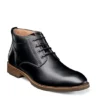 Florsheim Mens Lodge Plain Toe Chukka Boot - Black -Shoe Sales Store US 01 500783 00