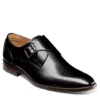 Florsheim Mens Sorrento Plain Toe Single Monk Strap Oxford - Black -Shoe Sales Store US 01 500806 00