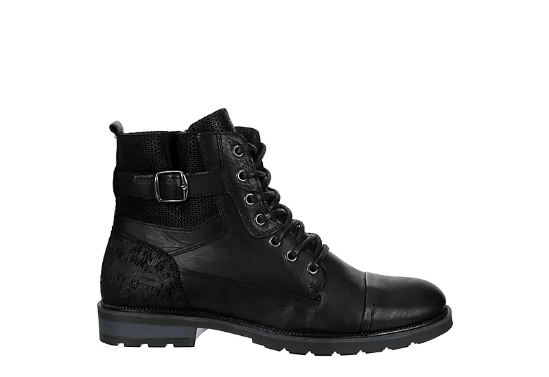 Bullboxer Mens Thomas Lace-up Boot - Black 4 Bullboxer Mens Thomas Lace-up Boot - Black - Image 2