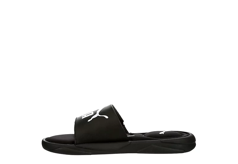 Puma Mens Royal Cat Memory Slide Sandal - Black 6 Puma Mens Royal Cat Memory Slide Sandal - Black - Image 4