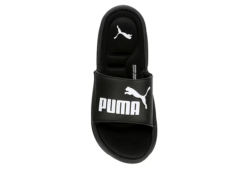Puma Mens Royal Cat Memory Slide Sandal - Black 8 Puma Mens Royal Cat Memory Slide Sandal - Black - Image 6