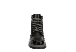 Franco Fortini Mens Montana Lace-up Boot - Black -Shoe Sales Store US 01 501324 02