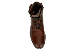 Franco Fortini Mens Wyatt Lace-up Boot - Brown -Shoe Sales Store US 01 501325 05