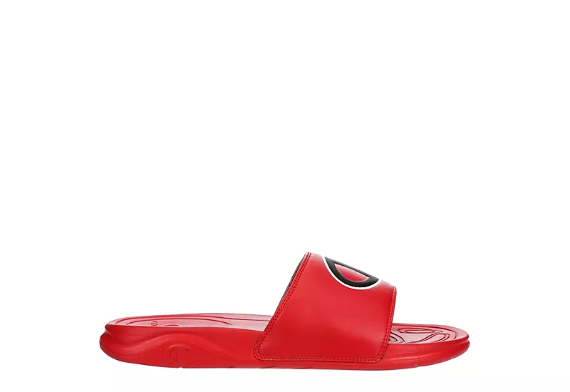 Champion Mens Mega Slide Big C Slide Sandal - Red 4 Champion Mens Mega Slide Big C Slide Sandal - Red - Image 2