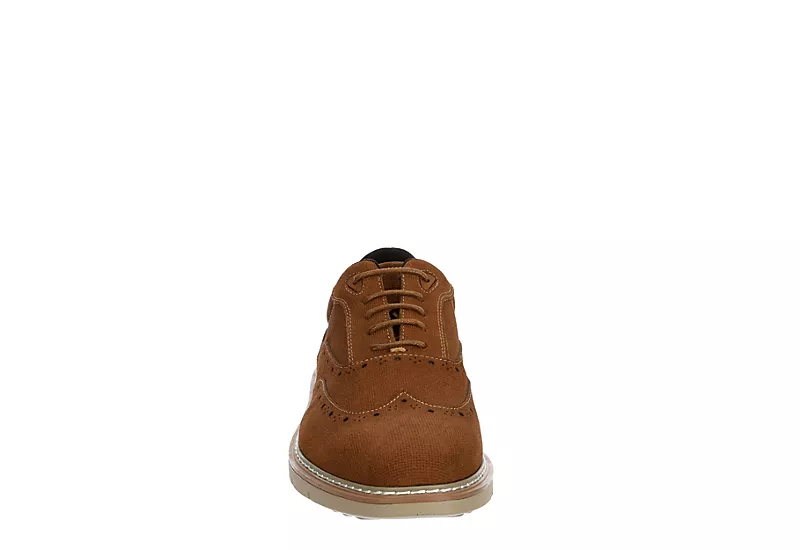 Stacy Adams Mens Swift Wingtip Lace-up Oxford - Cognac 5 Stacy Adams Mens Swift Wingtip Lace-up Oxford - Cognac - Image 3