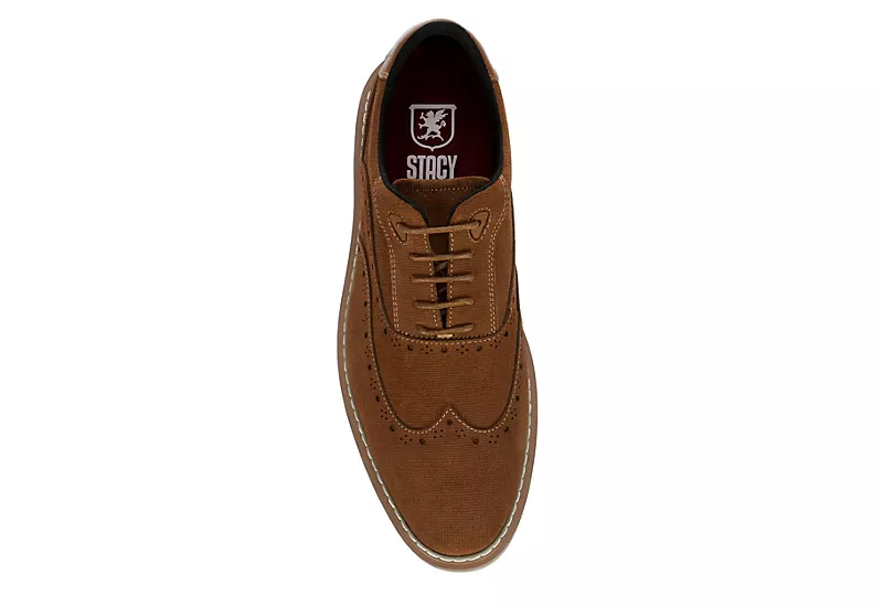 Stacy Adams Mens Swift Wingtip Lace-up Oxford - Cognac 8 Stacy Adams Mens Swift Wingtip Lace-up Oxford - Cognac - Image 6