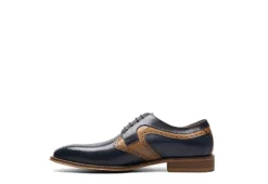 Stacy Adams Mens Palmer Plain Toe Medallion Oxford - Navy -Shoe Sales Store US 01 501554 03