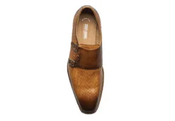 Stacy Adams Mens Torrance Plain Toe Double Monk Strap Oxford - Cognac -Shoe Sales Store US 01 501559 05