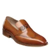 Stacy Adams Mens Pryce Wingtip Perf Slip On Oxford - Cognac 1 Stacy Adams Mens Pryce Wingtip Perf Slip On Oxford - Cognac -Shoe Sales Store US 01 501561 00