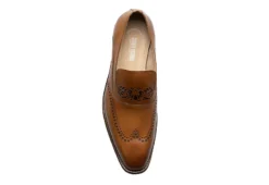 Stacy Adams Mens Pryce Wingtip Perf Slip On Oxford - Cognac -Shoe Sales Store US 01 501561 05