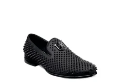Stacy Adams Mens Sabre Spiked Slip On Oxford - Black