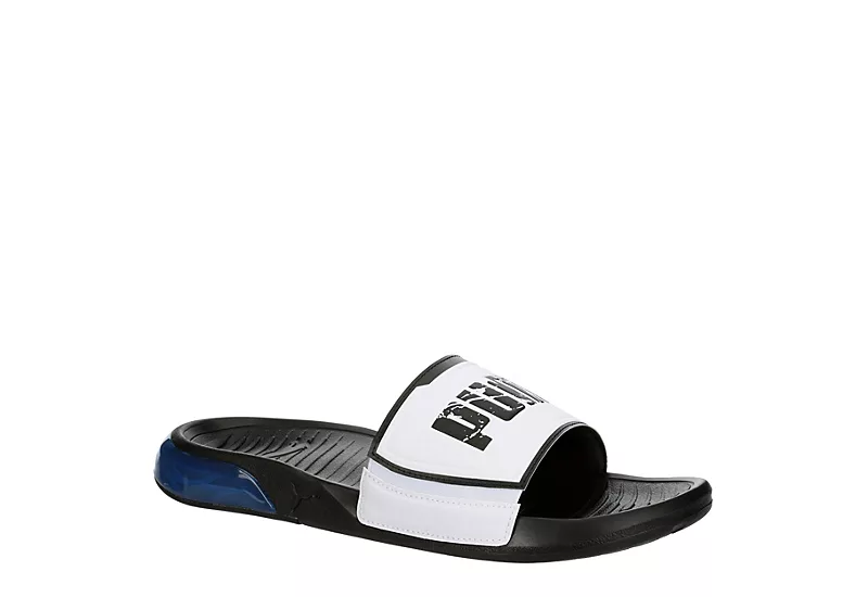 Puma Mens Viz Tech Slide Sandal - White 3 Puma Mens Viz Tech Slide Sandal - White