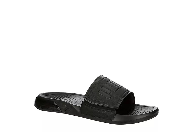 Puma Mens Viz Tech Slide Sandal - Black 3 Puma Mens Viz Tech Slide Sandal - Black