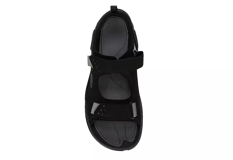 Keen Mens Drift Creek Two Strap Outdoor Sandal - Black 8 Keen Mens Drift Creek Two Strap Outdoor Sandal - Black - Image 6