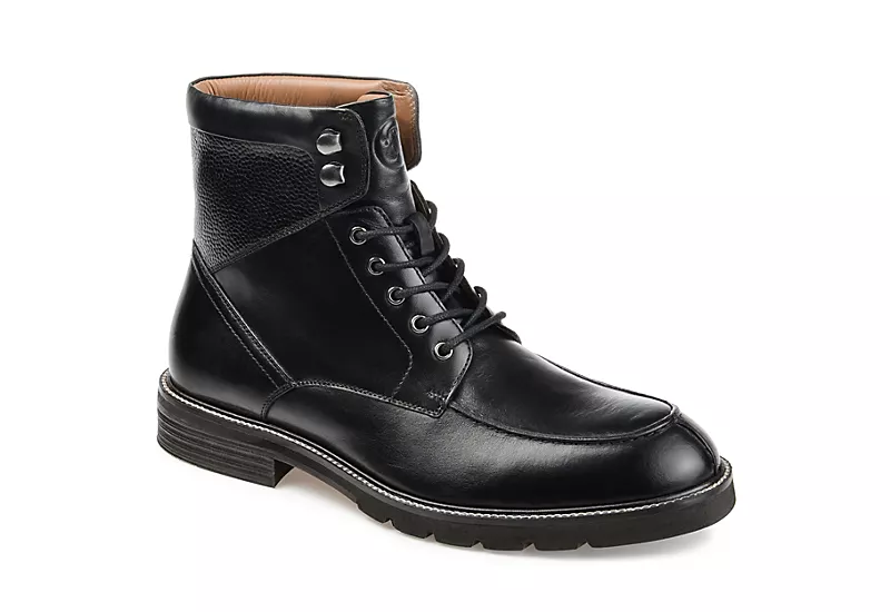 Thomas & Vine Mens Lowry Lace-up Boot - Black 3 Thomas & Vine Mens Lowry Lace-up Boot - Black