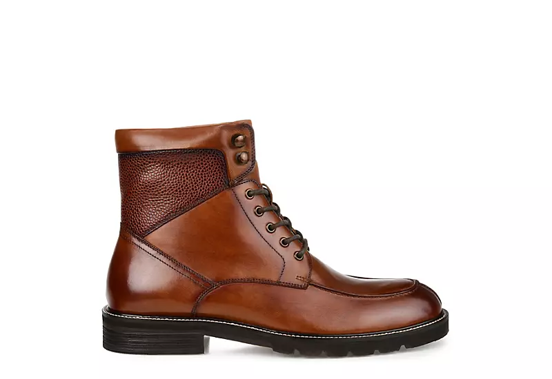 Thomas & Vine Mens Lowry Lace-up Boot - Brown 4 Thomas & Vine Mens Lowry Lace-up Boot - Brown - Image 2