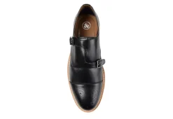 Thomas & Vine Mens Ransom Monk Strap Oxford - Black -Shoe Sales Store US 01 501656 05