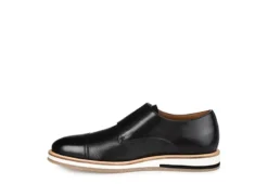 Thomas & Vine Mens Thatcher Monk Strap Oxford - Black -Shoe Sales Store US 01 501670 03