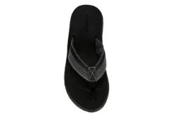 Day Five Mens Board Walk Flip Flop Sandal - Black -Shoe Sales Store US 01 501729 05
