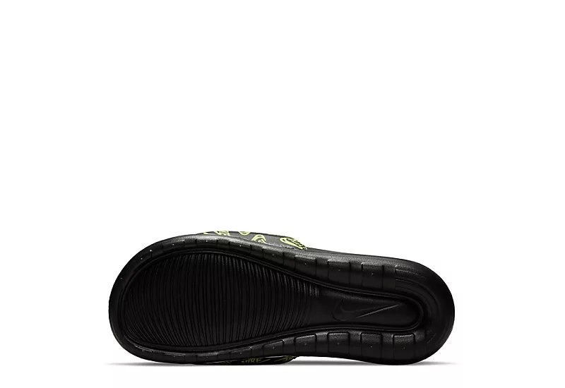 Nike Mens Victori One Print Slide Sandal - Black 7 Nike Mens Victori One Print Slide Sandal - Black - Image 5