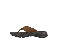 Skechers Mens Malico Flip Flop Sandal - Brown -Shoe Sales Store US 01 501764 02