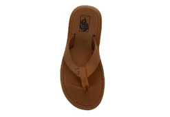 Vans Mens Morro 3 Point Flip Flop Sandal - Brown -Shoe Sales Store US 01 501767 05
