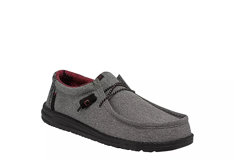 Heydude Mens Wally Slip On Sneaker - Grey 3 Heydude Mens Wally Slip On Sneaker - Grey