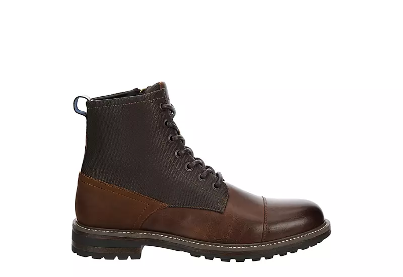 Franco Fortini Mens James Lace-up Boot - Brown 4 Franco Fortini Mens James Lace-up Boot - Brown - Image 2