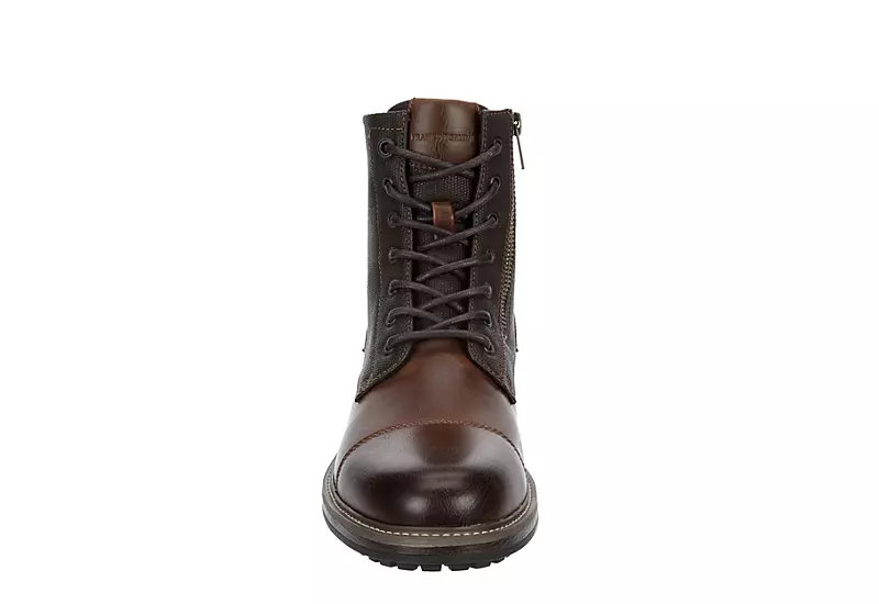 Franco Fortini Mens James Lace-up Boot - Brown 5 Franco Fortini Mens James Lace-up Boot - Brown - Image 3