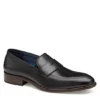 Johnston & Murphy Mens Stockton Penny Loafer Oxford - Black -Shoe Sales Store US 01 502050 00