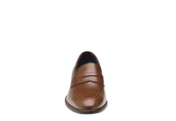 Johnston & Murphy Mens Stockton Penny Loafer Oxford - Dark Tan -Shoe Sales Store US 01 502051 02