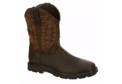 Ariat Mens Groundbreaker Waterproof Work Boot - Brown