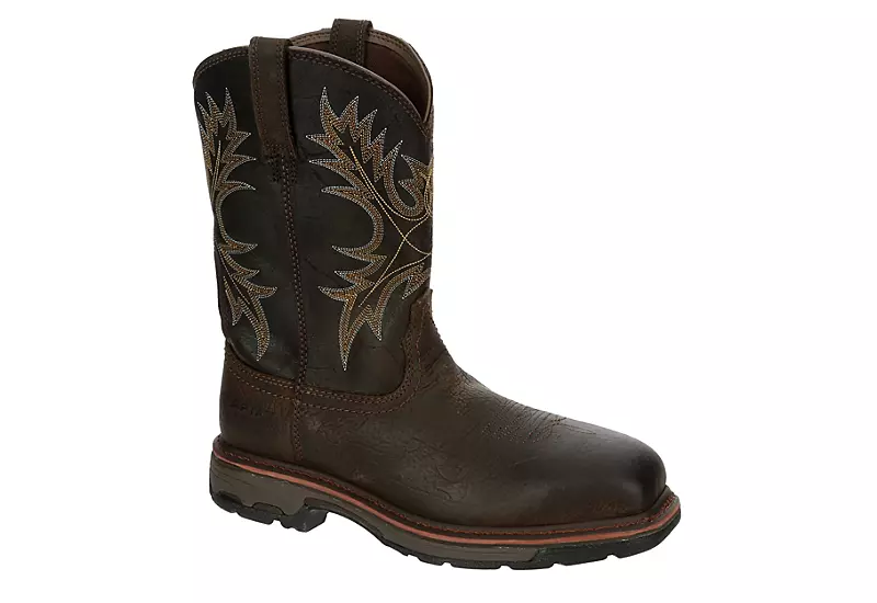 Ariat Mens Workhog Waterproof Work Boot - Brown 3 Ariat Mens Workhog Waterproof Work Boot - Brown
