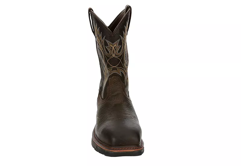 Ariat Mens Workhog Waterproof Work Boot - Brown 5 Ariat Mens Workhog Waterproof Work Boot - Brown - Image 3
