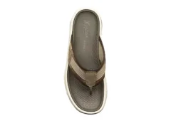 Florsheim Mens Tread Lite Flip Flop Sandal - Taupe -Shoe Sales Store US 01 502188 05