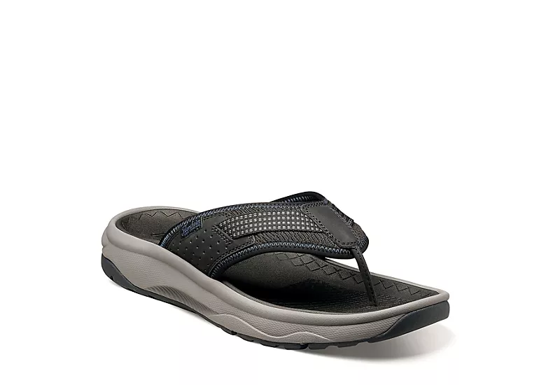 Florsheim Mens Tread Lite Flip Flop Sandal - Black 3 Florsheim Mens Tread Lite Flip Flop Sandal - Black